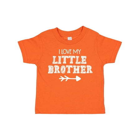 

Inktastic I Love My Little Brother with Arrow Gift Toddler Boy or Toddler Girl T-Shirt