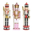 thumbnail image 1 of veasfak Wooden Nutcracker Puppet Statue Kids Traditional for Shelves Holiday +Nutcracker StyleL, 1 of 9