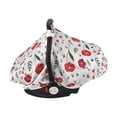 thumbnail image 5 of Infant Safety Seat Shade Breathable Wind Proof Sun Protection Cover Red Flower, 5 of 8