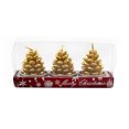 thumbnail image 1 of Velas Navideñas Decorativas con Diseños Festivos y Piñas (Paquete de 3) - Ideal para Decoración de Hoteles y Restaurantes, 1 of 5
