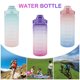 thumbnail image 1 of Muyoka Botella de agua de 2L, contenedor de almacenamiento de agua, botella para beber sin BPA, jarra de agua para gimnasio, deportes al aire libre con pajita Muyoka Hogar, 1 of 6