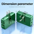 thumbnail image 3 of PYYAN-Green Outlet Splitter 3 Prong - Plug Extender with 3 Plug Wall Adapter, 2 to 3 & 3 to 2 Prong Converter, Safe Plugs for Electrical Outlet, 2 Pack, 3 of 4