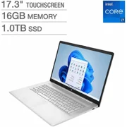 HP 17.3" Touchscreen Laptop - 12th Gen Intel Core i7-1255U , 16GB RAM, 1TB SSD, Windows 11, Backlit Keyboard - 17-cn2165cl Notebook