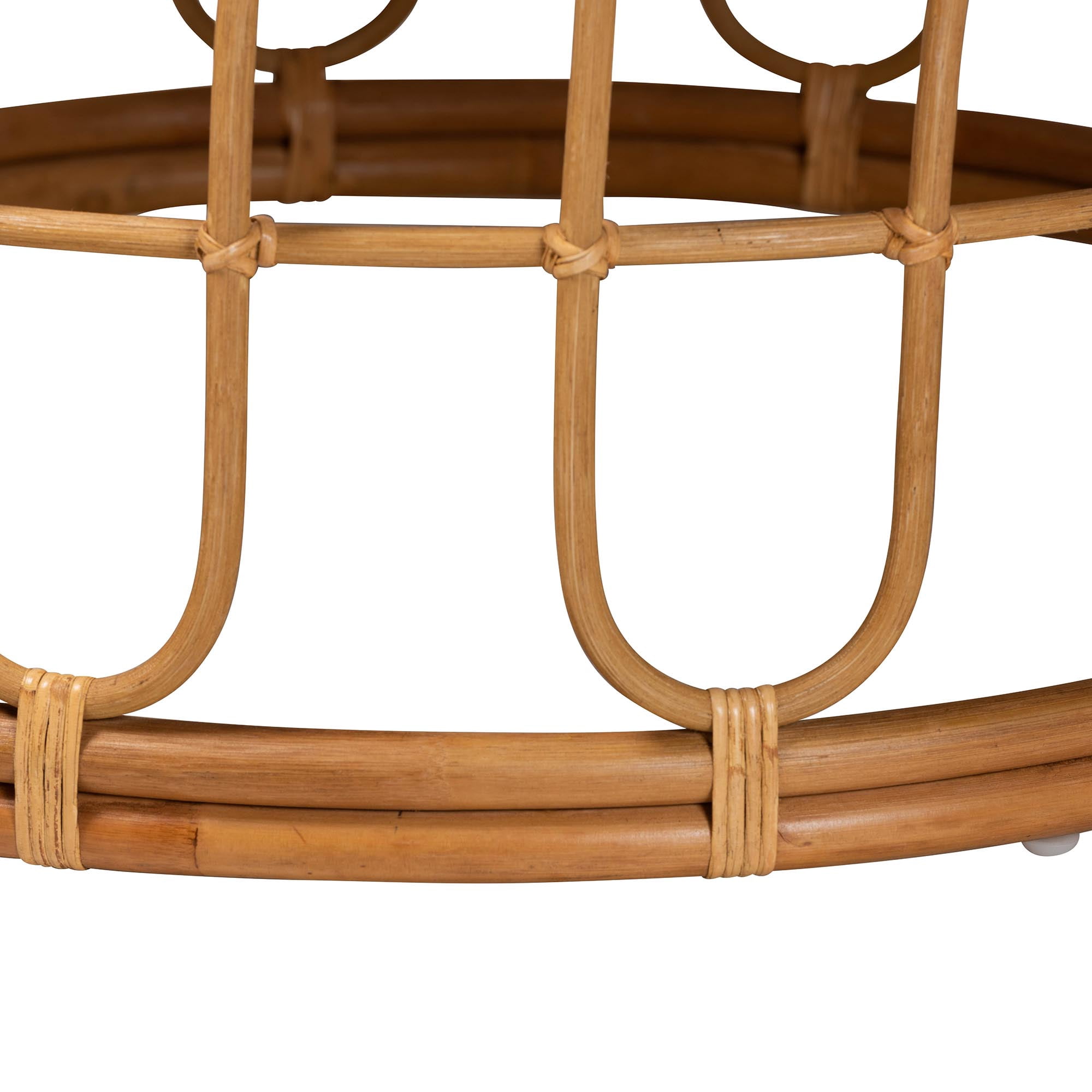 bali & pari Phoenix Rattan BOHO Coffee Tables, Light Honey