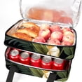 thumbnail image 5 of Tangerine Insulated Double Layered Lunch Bag with Two Compartments, Large Capacity 7.1x11.4x16.1 Inches, Handheld Meal Bag for Men and Women, 5 of 6