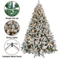 thumbnail image 4 of Árbol de Navidad Yaheetech de 2,3 m, preiluminado, con luces, flocado, 4 of 9