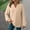 Beige, variant on ZJXFGS Womens Waffle Knit Top V Neck Sweaters for Women Waffle Knit Tops for Women Women'S Pullover Sweater Blouses Beige L