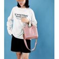 thumbnail image 5 of Bolso de mano de lona para mujer pequeño bolso de mano con cremallera bolso bandolera de lona bolso de hombro con compartimentos, 5 of 5