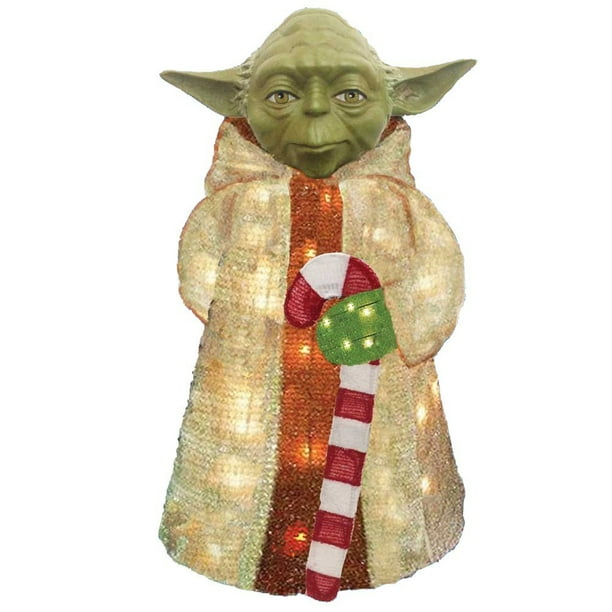 Kurt S. Adler 28 in. Yoda Star Wars Tinsel Yard Decor