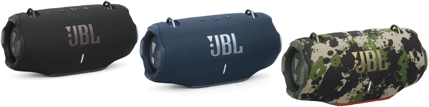 Restored JBL Xtreme 4 - Portable Bluetooth Speaker, Powerful Sound and Deep Bass, IP67 Waterproof, 24 Hours of Playtime, Powerbank, Auracast for Multi-Speaker Pairing Black (Refurbished)