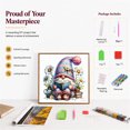 thumbnail image 6 of CSZPPQAF Diamond Art Painting Kits for Adults, Full Round Drill Cozy Gnome Reading Book Daisy Gem Art, Arts and Crafts for Home Decor, 14×14 Inch, 6 of 8
