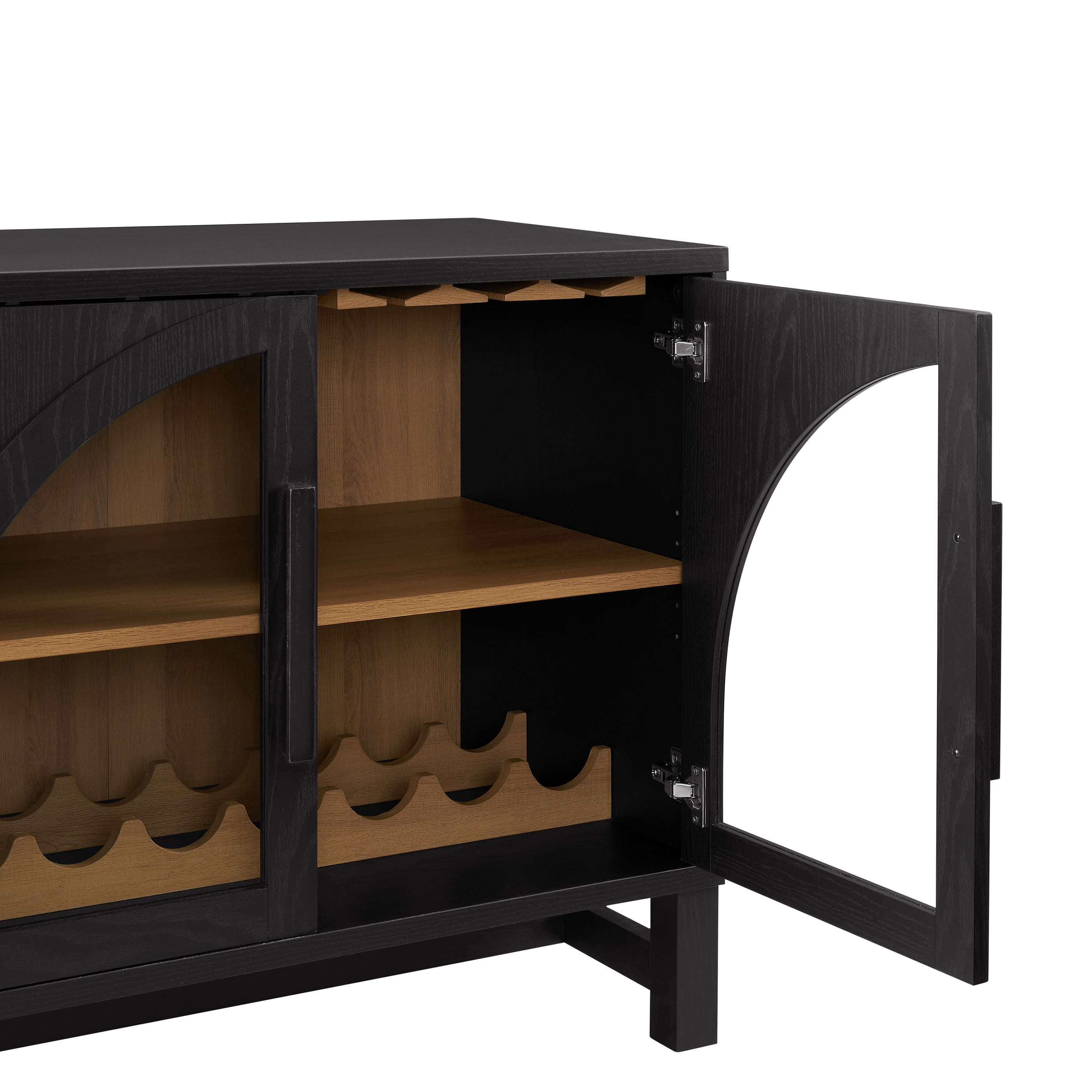 Better Homes & Gardens Juliet Bar Cabinet with Storage, Black