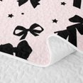 thumbnail image 5 of Erosebridal Black Bowtie Kids Quilt Full,Cute Polka Dots Kawaii Stars Full Bedspread Sets For Girls,3 Pieces, 5 of 7