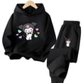 thumbnail image 4 of 2024 Moda Primavera Otoño Ropa de Bebé Conjuntos de Sudadera con Capucha Kuromi para Niños Pantalones Largos para Niños Conjuntos de 2 Piezas Traje Casual, 4 of 5