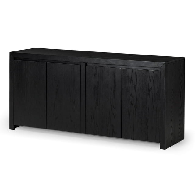 Maven Lane Buffet Contemporain en Bois Finition Noire Raffinée