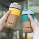 thumbnail image 4 of 7#MF Vaso para Beber de Gran Capacidad, Pajita, Lindo Estudiante, portátil, Conveniente, Vaso de plástico, Rosa 1#qa, M JM, 4 of 4