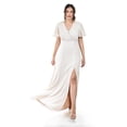 thumbnail image 1 of Vestido largo con abertura Roman Fashion /Juvenil, 2010 (Beige) beige 2X, 1 of 5