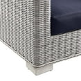 thumbnail image 3 of Modway Conway Outdoor Patio Wicker Rattan Armchair in Light Gray Navy, 3 of 8