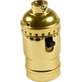 thumbnail image 4 of HQRP ON-OFF Lamp Holder, E26 Bulb Light Socket, for Floor and Table Lamps, DIY Project, 1/8 IP Threads, UL Listed, 4 of 7