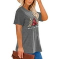 thumbnail image 2 of Anbech Merry Christmas Plus Size Shirts for Women Oversized T-Shirt Graphic Chrsitmas Tees Short Sleeve, 2 of 10