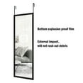 whitebeach Over The Door Wall Mirror Full Length Door Mirror,Black