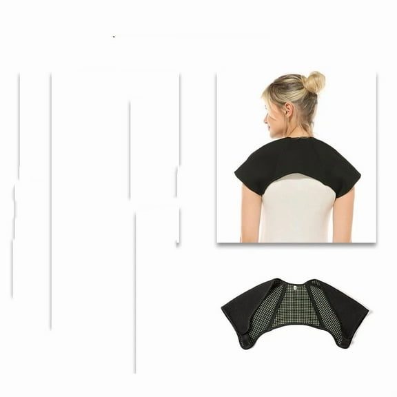 L Black Shoulder Supports for Sports Shoulder Pads Strap Bamboo Sleeve Compression Warm Sports Support Brace