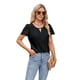 thumbnail image 2 of Blusas Informales de Negocios para Mujer, Blusas Elegantes de Verano, Lindas Camisas de Corta, Conjuntos de Trabajo Modernos. Negro S, 2 of 7