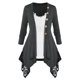 thumbnail image 1 of Conjunto de Top de Talla Grande de Encaje Rosegal  Mangas largas de talla grande, 1 of 5