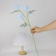 thumbnail image 2 of Artificial Flowers Faux Silk Pompon Mum, Denbek 3-Head Small Chrysanthemum Simulation Flower - Dandelion Wedding Decoration and Prop, 2 of 4