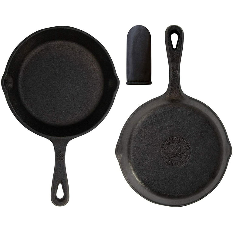 Backcountry Iron 6-1/2 Inch Round Small Pre-Seasoned Cast Iron Skillet