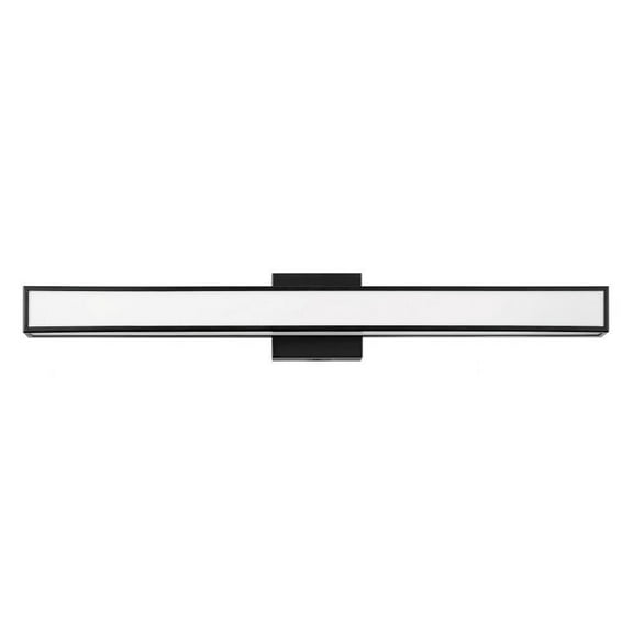 44W Led Large Bathroom Vanity in Modern Style 30 inches Wide By 4.75 inches High-Black Finish Bailey Street Home 81-Bel-3088131