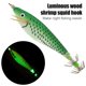 thumbnail image 1 of Cebo de camarón de madera luminosa de 8 cm con señuelos de pesca con anzuelo de calamar (verde), 1 of 5
