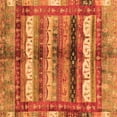 thumbnail image 1 of Ahgly Company Indoor Square Abstract Orange Modern Area Rugs, 5' Square, 1 of 4