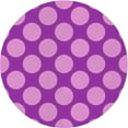 thumbnail image 1 of Ahgly Company Machine Washable Indoor Round Transitional Violet Purple Area Rugs, 6' Round, 1 of 7