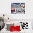 thumbnail image 4 of Nawypu  - Winter Canvas Wall Art Christmas Eve Santa Painting Artwork for Home Wall Decor,Stretched and Framed Ready to Hang, 4 of 4