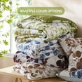 thumbnail image 3 of Regency Heights King/Cal King Comforter Sets, Reversible Seersucker Floral Bedding Sets, 3 Piece Lightweight Spiced Terracotta Botanical Flowers Comforter Bed Set with Pillow Shams, 3 of 9