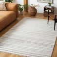thumbnail image 2 of SAFAVIEH Kilim Mandy Striped Polyester Area Rug, Ivory/Light Brown, 4' x 6', 2 of 8