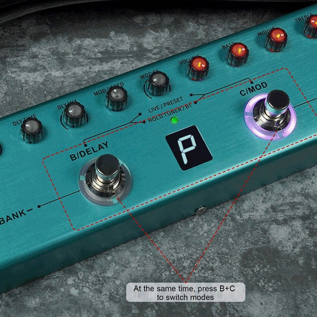 Guitar Pedal Effector 3 Band Equalizers Digital Multiple Effects Guitar Pedal
