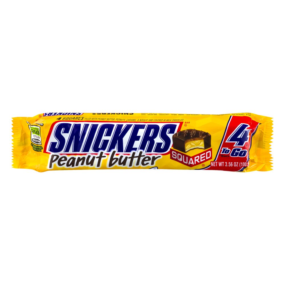 Snickers, Peanut Butter Squared 4 To Go Candy, 3.56 Oz