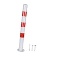 thumbnail image 4 of Poste de bolardo de seguridad de 75 cm de alto, accesorio de barrera de estacionamiento para intersecciones de carreteras, áreas al tráfico Rojo Sin Anillo, 4 of 8