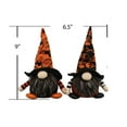 thumbnail image 2 of ABN5D014-ORNGBLK 9" witch Gnome Plush, Set of 2 Home Decor, 2 of 7