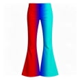 thumbnail image 2 of Teen Girls pants Color Block Kids Bottom Trousers Fashion Stretchy Denim Casual Autumn Flowy Pants For Girls With Pocket Size 13-14T, 2 of 4
