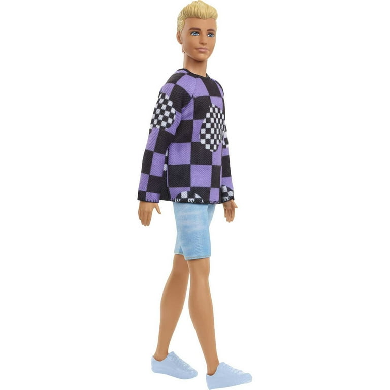 ken ken ken  クロスチェック Barbie Fashionistas Ken Doll #191, Dressed in Checkered Sweater