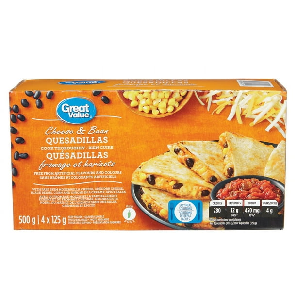 Great Value Cheese and Bean Quesadillas Walmart.ca