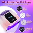 thumbnail image 4 of Secador de uñas Purtato 96W UV LED recargable y sin cable, 4 of 9
