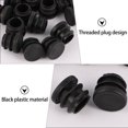 thumbnail image 3 of Mobutofu 100 Pcs Embouts Ronds en Plastique Noir Prévention de Friction pour Bureau, 3 of 6