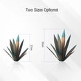 thumbnail image 2 of Adorno de hierro para jardín con diseño de agave azul - Varios tamaños (21cm a 27cm) - Incluye 9 piezas decorativas, 2 of 6