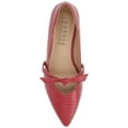 thumbnail image 5 of Journee Womens Cait Textured Material Slip On Mary Jane Flats, Widths Available, 5 of 10