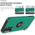 thumbnail image 2 of Galaxy A14 5G Case for Samsung Galaxy A14 5G Case  Grade Shockproof Built-in Ring Holder Kickstand Car Mount  Heavy Duty Protective Case for Galaxy A14 5G Phone Case (Dark Green), 2 of 14