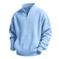 thumbnail image 6 of Lmnyox Kid's Jackets Textured Long Sleeve Zip Up Stand Collar Coats Casual Lightweight Workout Jackets, 6 of 9